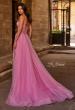 Picture of: Cute A-line Prom Dress with Pearl and Rhinestone Tulle in Pink , Style 32644, Back Picture