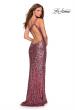 Picture of: Glamorous One Shoulder Sequin Prom Gown in Pink, Style: 28596, Detail Picture 2