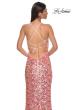 Picture of: Sequin Paillette Pink Prom Dress with Slit in Pink , Style 32550, Detail Picture 2