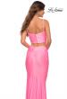 Picture of: Two Piece Dress with Rhinestone Diamond Straps in Pink, Detail Picture 5