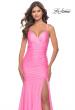 Picture of: Dramatic Jersey Rhinestone Gown with Train in Pink, Style: 30768, Detail Picture 6