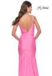 Picture of: Dramatic Jersey Rhinestone Gown with Train in Pink, Style: 30768, Detail Picture 7