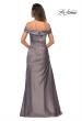 Picture of: Off the Shoulder Satin Evening Dress with Pleating, Style: 28103, Detail Picture 7