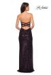 Picture of: Sultry sequin Dress with Sweetheart Strapless Top in Plum, Style: 27670, Detail Picture 2