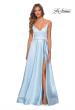 Picture of: A-line Gown with Double Rhinestone Belt Detail in Powder Blue, Style: 28385, Detail Picture 6