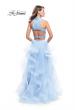 Picture of: Two Piece Ball Gown with Tulle Skirt and Beaded Top in Powder Blue, Style: 26240, Back Picture