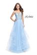 Picture of: Ball Gown with Tulle Skirt and Lace Beading in Powder Blue, Style: 25762, Detail Picture 1