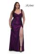 Picture of: Metallic Curve Dress with Flattering Ruching in Purple , Style: 32991, Detail Picture 4