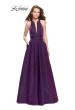 Picture of: Long Sparkling Prom Dress with High Neck and Cut Outs in Purple, Style: 26073, Main Picture