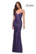 Picture of: Sequin Long Prom Dress in Vibrant Bright Colors in Purple, Style: 30622, Detail Picture 2