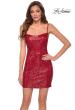 Picture of: Short Sequin Party Dress with Scoop Neckline in Red, Style: 29292, Main Picture