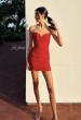 Picture of: Strapless Sparkle Lace-Up Mini Dress in Red, Style 33931, Detail Picture 10