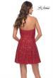 Picture of: Soft Sequin Flared Dress with Strapless Top in Red, Style: 30957, Detail Picture 13