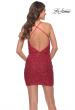 Picture of: Drape Front Mini Dress with Low Back in Red, Style: 30949, Detail Picture 4
