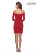 Picture of: Tight Homecoming Dress with Long Sleeves in Red, Style: 28182, Detail Picture 5