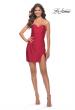 Picture of: Pretty Strapless Sweetheart Dress with Slit and Ruching in Red, Style: 30974, Detail Picture 5