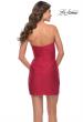 Picture of: Pretty Strapless Sweetheart Dress with Slit and Ruching in Red, Style: 30974, Detail Picture 6