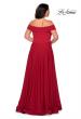 Picture of: Off The Shoulder Plus Size Dress with Leg Slit in Red, Style: 29007, Detail Picture 3