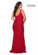 Picture of: Stretch Lace Plus Size Prom Gown with Beading in Red, Style: 28948, Detail Picture 5