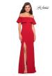 Picture of: Long Off The Shoulder Prom Dress with Side Slit in Red, Style: 27096, Main Picture