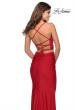 Picture of: Two Piece Prom Dress with Lace Up Back in Red, Style: 28473, Main Picture