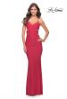 Picture of: Side Cut Out Jersey Dress with Strappy Back in Red, Style: 31523, Main Picture