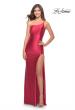 Picture of: Simple One Shoulder Liquid Jersey Dress in Red, Style: 31391, Detail Picture 8