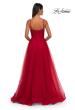 Picture of: Prom Dress with Sparkle Tulle and Ruched Corset Top in Red, Style: 32680, Detail Picture 8