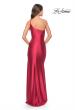 Picture of: Simple One Shoulder Liquid Jersey Dress in Red, Style: 31391, Detail Picture 9