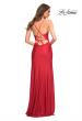 Picture of: Prom Dress with Cut Outs at Hip and High Slit in Red, Style: 30726, Detail Picture 10