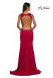 Picture of: Open Back Evening Dress with Rhinestone Embellished Sides and Back in Red, Style: 32922, Detail Picture 10