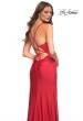 Picture of: Prom Dress with Cut Outs at Hip and High Slit in Red, Style: 30726, Detail Picture 11
