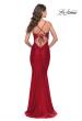 Picture of: Prom Dress with Side Cutouts and Open Tie Back in Red, Style: 30977, Style: 30977