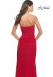 Picture of: Stunning Long Gown with Sheer Waist and High Slit in Red, Style: 31058, Detail Picture 11
