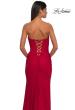 Picture of: Strapless Jersey Evening Dress with Unique Corset Top in Red, Style: 32843, Detail Picture 12