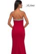 Picture of: Strapless Jersey Gown with Stunning Rhinestone Neckline in Red, Style: 32891, Detail Picture 12