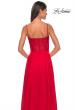 Picture of: Chiffon and Lace Gown with Bustier Top in Red, Style: 32276, Detail Picture 14