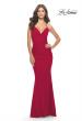 Picture of: Unique Jersey Dress with Open Criss Cross Sides in Red, Style: 31315, Style: 31315