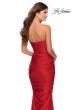 Picture of: Long Strapless Sweetheart Neckline Prom Dress in Red, Style: 28324, Back Picture