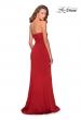 Picture of: Strapless Jersey Prom Dress with All Over Ruching in Red, Style: 28334, Back Picture