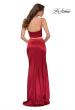 Picture of: Two Piece Stretch Satin Prom Dress in Red, Style 29941, Back Picture