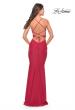 Picture of: Side Cut Out Jersey Dress with Strappy Back in Red, Style: 31523, Back Picture