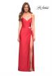 Picture of: Prom Dress with Cut Outs at Hip and High Slit in Red, Style: 30726, Detail Picture 1