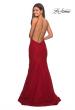 Picture of: Long Lace Prom Dress with High Neckline in Red, Style: 27289, Detail Picture 8