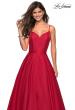 Picture of: Elegant Long Ball Gown with Empire Waist and V Back in Red, Style: 27447, Detail Picture 3
