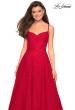 Picture of: Lace Organza Evening Gown with Sweetheart Neckline in Red, Style: 27449, Detail Picture 4