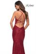 Picture of: Wrap Style Long Gown in Beautiful Sequin in Red, Detail Picture 4