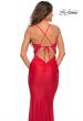 Picture of: Cut Out Prom Dress with Ruching and Open Back in Red, Detail Picture 4