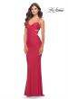 Picture of: Side Cut Out Jersey Dress with Strappy Back in Red, Style: 31523, Detail Picture 4