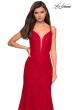 Picture of: Mermaid Style Lace Dress with Strappy Open Back in Red, Style: 27560, Detail Picture 5